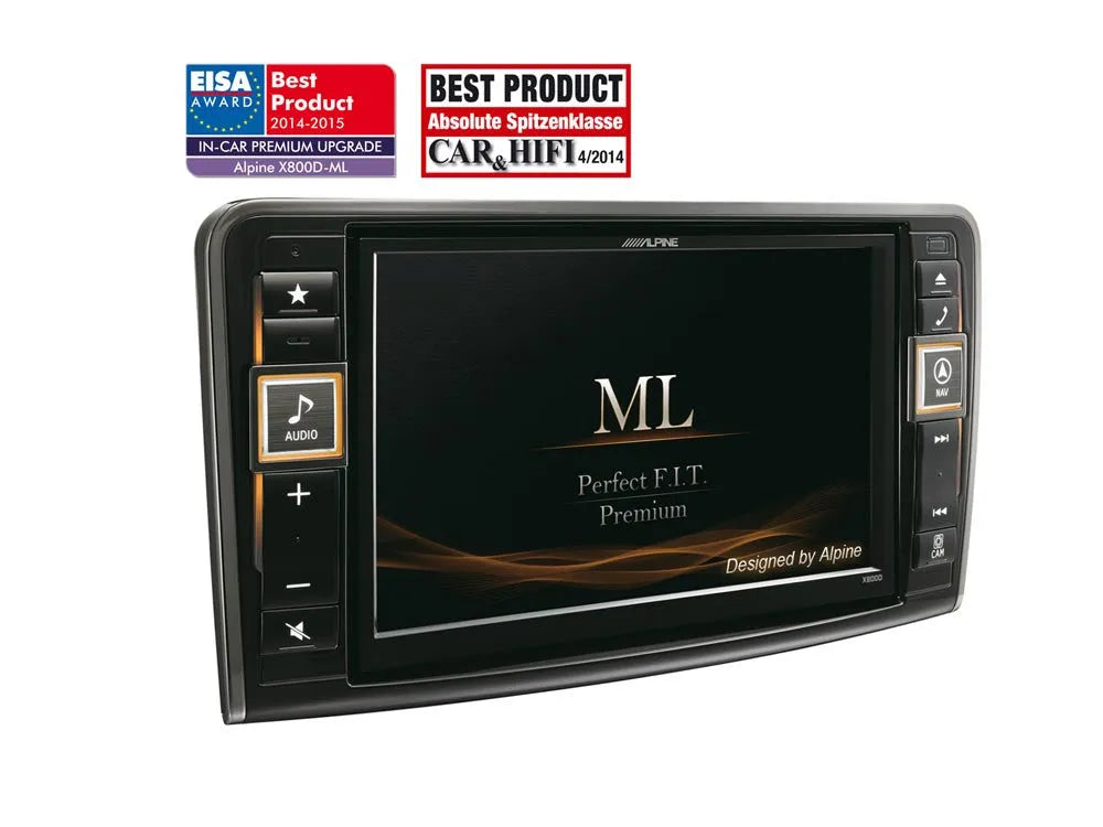 Navigacinė sistema Alpine X800D-ML, skirta Benz ML (W164) ir GL (X164)