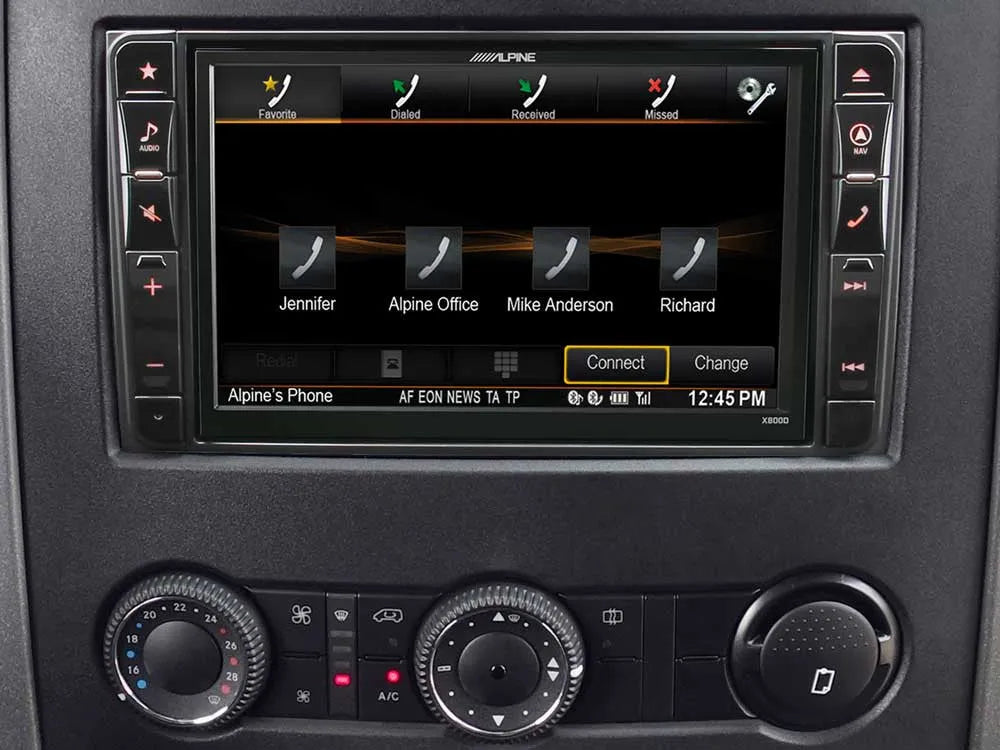 Navigacinė sistema Alpine X800D-S906, skirta Benz Sprinter S906