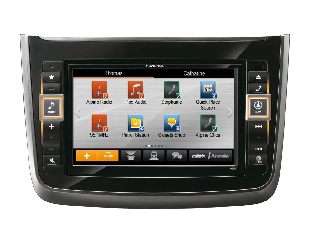 Navigacinė sistema Alpine X800D-V, skirta Benz Vito V639 ir Viano W639