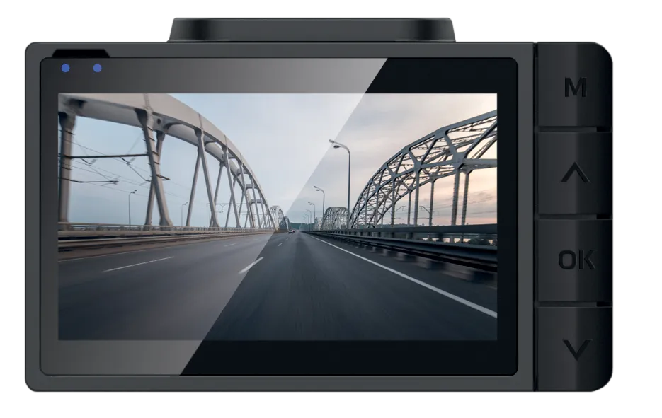 Neoline G-TECH X34, vaizdo registratorius - šoniniai valdymo mygtukai su užrašais