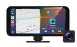 Neoline Smartway, 2-jų kamerų 4K vaizdo registratorius su Android Auto ir Apple Carplay - ekranas su navigacija ir muzika, papildoma kamera