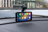 Neoline Smartway, 2-jų kamerų 4K vaizdo registratorius su Android Auto ir Apple Carplay - priekinis vaizdas su programėlių meniu
