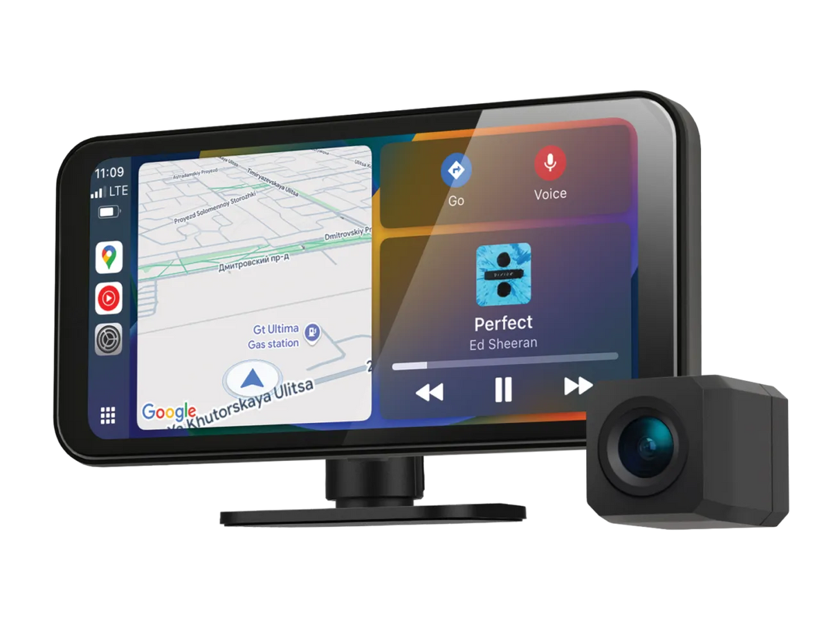 Neoline Smartway, 2-jų kamerų 4K vaizdo registratorius su Android Auto ir Apple Carplay