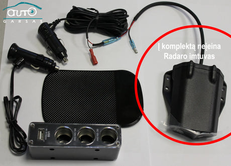 Neoline X-COP R750 Laikinos instaliacijos komplektas nenorintiems montuotis išorinio Radaro modulio