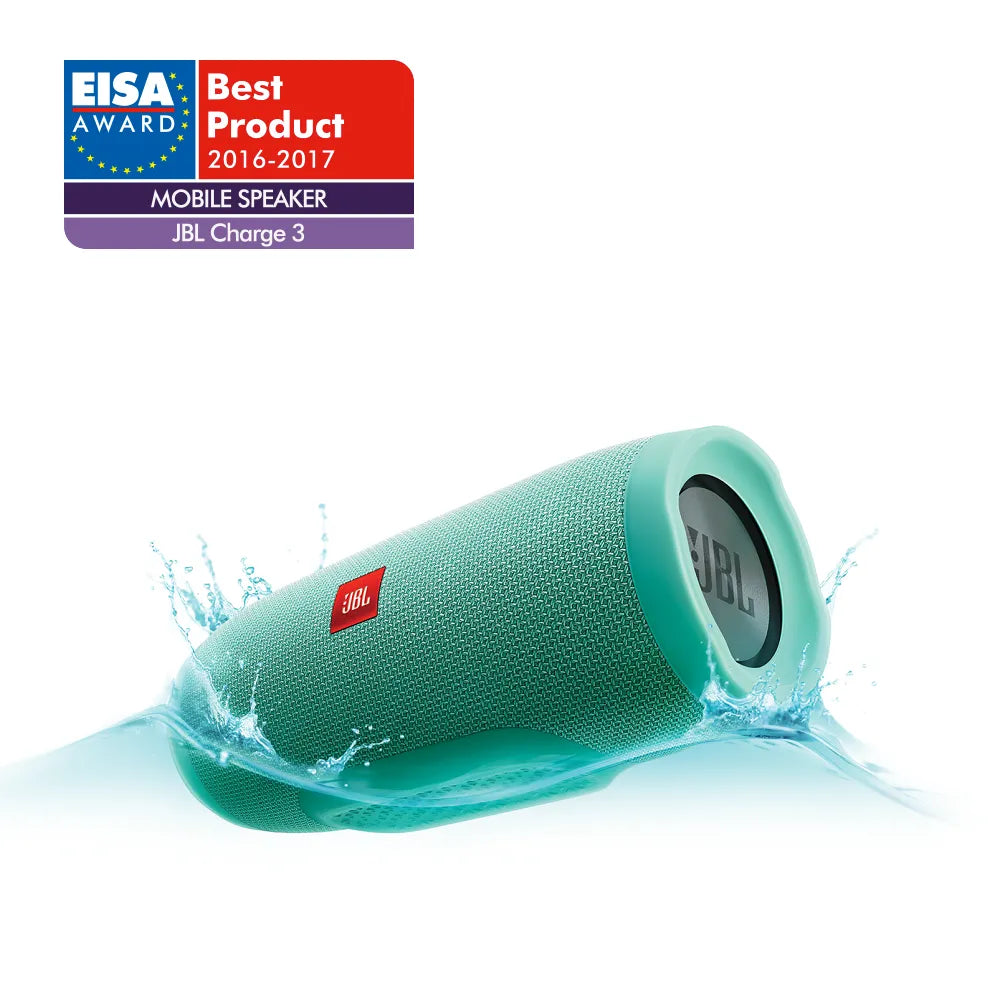 Nešiojama belaidė garso kolonėlė JBL Charge 3 su Bluetooth, atspari drėgmei