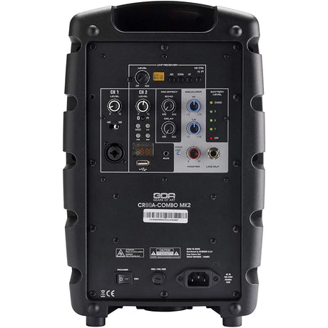 Nešiojama garso sistema Audiophony CR80A-COMBO MK2 su UHF mikrofonu, Bluetooth, USB, AUX