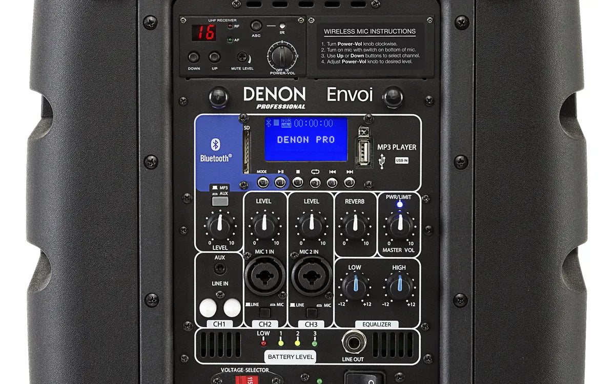 Nešiojama garso sistema Denon ENVOI, SD/USB/BLUETOOTH