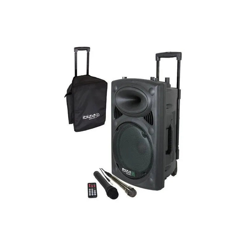 Nešiojama garso sistema Ibiza-Sound PORT10UHF-BT USB, SD, Bluetooth, 500W
