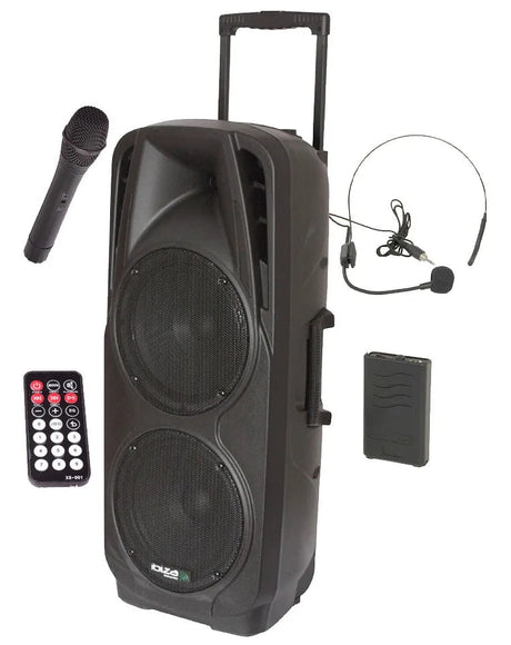 Nešiojama garso sistema Ibiza-Sound PORT225VHF-BT, MP3 / WMA / BLUETOOTH, 600W