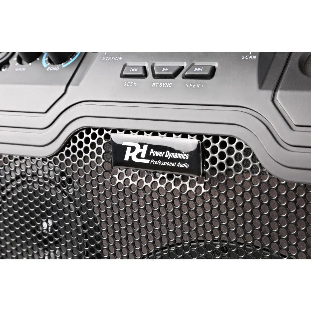 Nešiojama garso sistema Power Dynamics PA203 Portable, SD/USB/MP3/BT