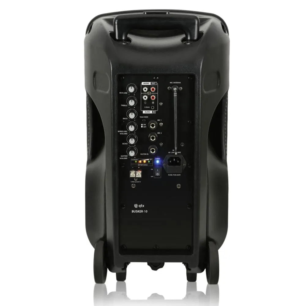 Nešiojama garso sistema QTX BUSKER-10PA, VHF MIKR, USB/SD/FM/BT