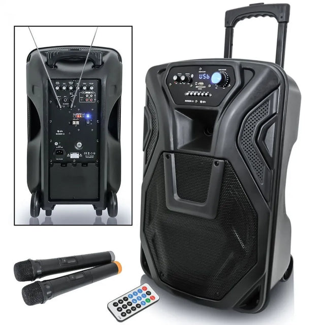 Nešiojama garso sistema QTX BUSKER-12PA, VHF MIKR, USB/SD/FM/BT