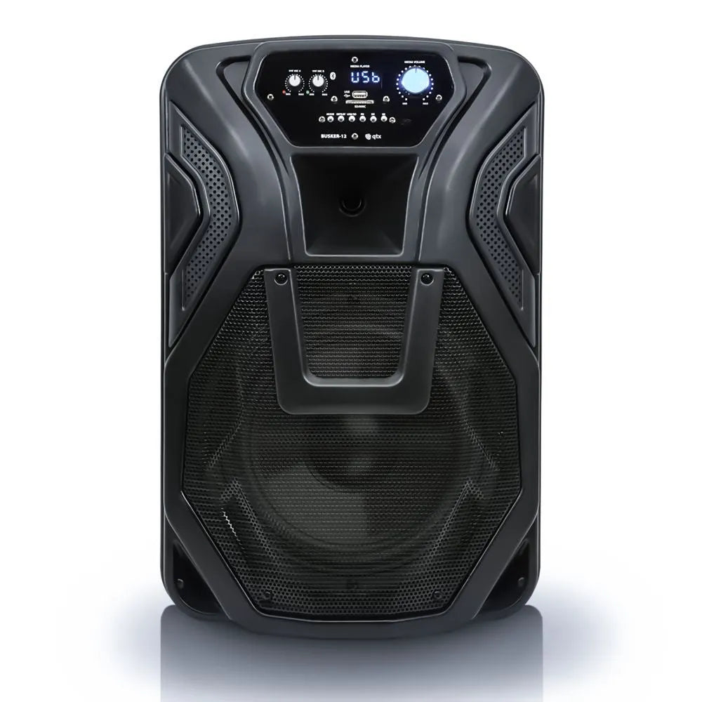 Nešiojama garso sistema QTX BUSKER-15, VHF MIKR, USB/SD/FM/BT