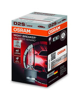 OSRAM XENARC, Lemputė XENON D2S NIGHT Braker 1vnt - detalus priekinės pakuotės vaizdas su lempute