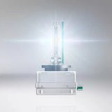 OSRAM XENARC NIGHT Braker Laser, D3S, +220% XENON 1vnt.66340XN2 - Šoninis vaizdas su šviečiančia lempute