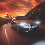 OSRAM XENARC NIGHT Breaker Laser, D2S, +220% XENON 1vnt.66240XNN - automobilio priekis su įjungtais žibintais
