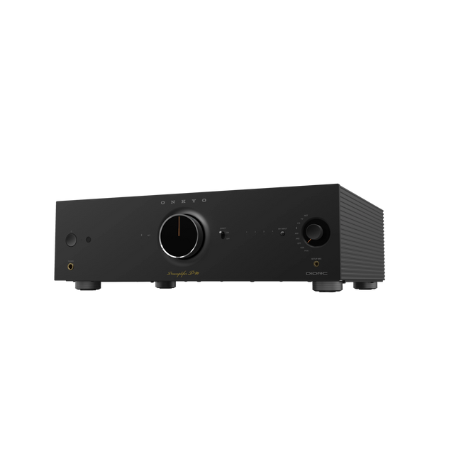 Onkyo P-80, pradinis stiprintuvas su tinklo grotuvu