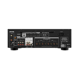 Onkyo TX-8470, Hi-Fi tinklinis stereo stiprintuvas - galinė panelė su daugybe jungčių