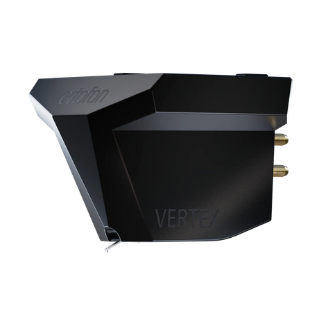 Ortofon MC Vertex, patefono galvutė - Juodas kampas su auksinėmis jungtimis ir užrašu