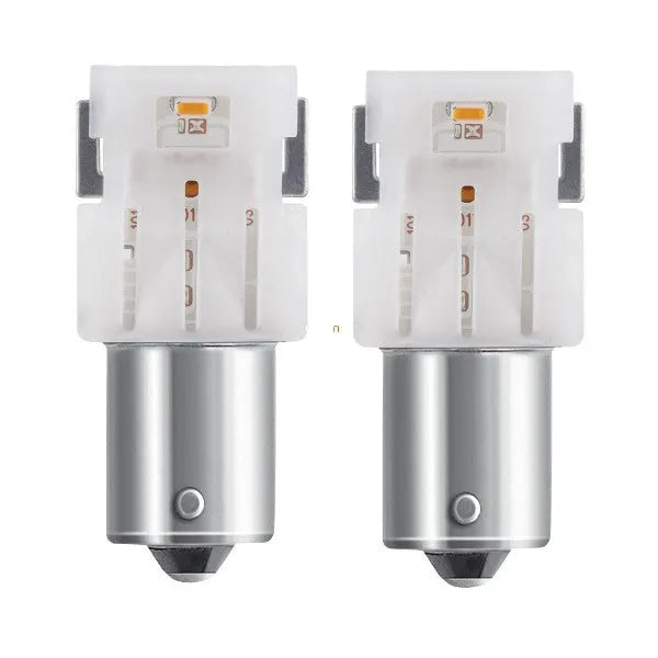 Osram LED lemputės, P21W BA15s 12V/4W (21W) raudona, 2pcs 7506DRP - LED elementų išdėstymas ir žymėjimai