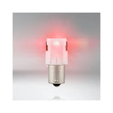 Osram LED lemputės, P21W BA15s 12V/4W (21W) raudona, 2pcs 7506DRP - šviečianti raudona LED lemputė su metaliniu pagrindu
