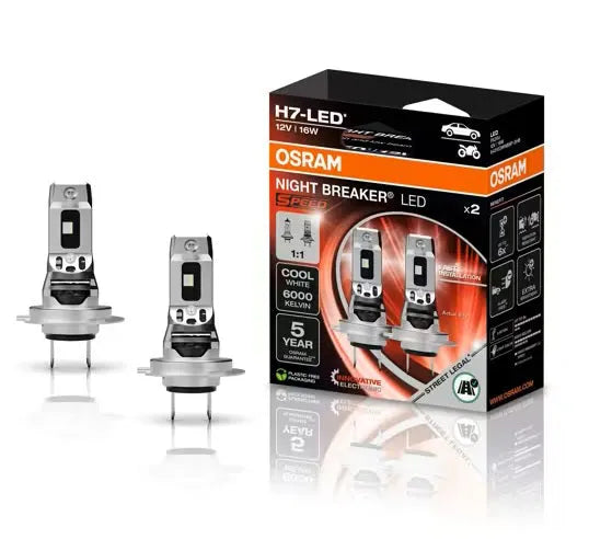 Osram LED pagrindinės šviesos H7, 6000K, LEDriving HL, +450%, 6421