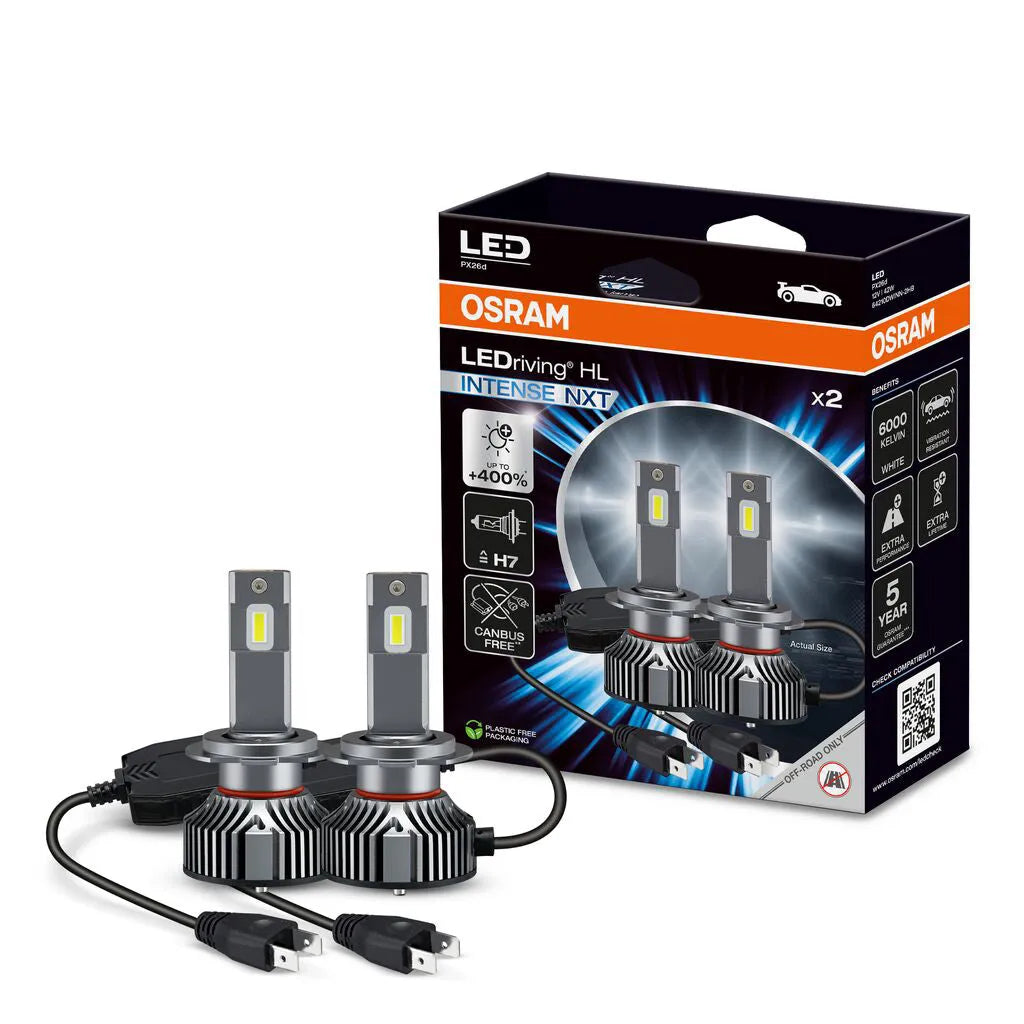 Osram LED pagrindinės šviesos H7/H18, 42W, 6000K, LEDriving HL, 2v