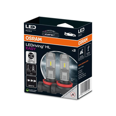 Osram LED pagrindinės šviesos H8/H11/H16, 6000K, LEDriving HL, 2vn - Du LED priekiniai žibintai pakuotėje