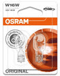 Osram, Lemputė, W16W T15 16W 12V W2,1x9,5d skaidri, 2vnt blisteri