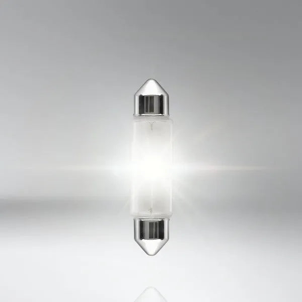 Osram lemputė, 41mm, 5W, SV8,5-8, 6413 - Šviečianti lemputė su metaliniais galais