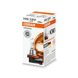 Osram lemputė , H9, 65W, PGJ19-5 64213 - Lemputės pakuotės šoninis vaizdas su detaliu pavaizdavimu