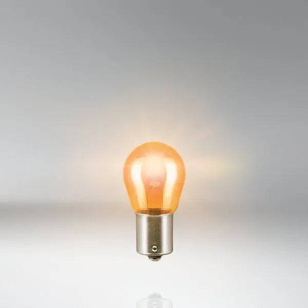 Osram lemputė, PY21W, 21W, BAU15s, oranžinė 7507 - oranžinė lemputė su metaliniu pagrindu