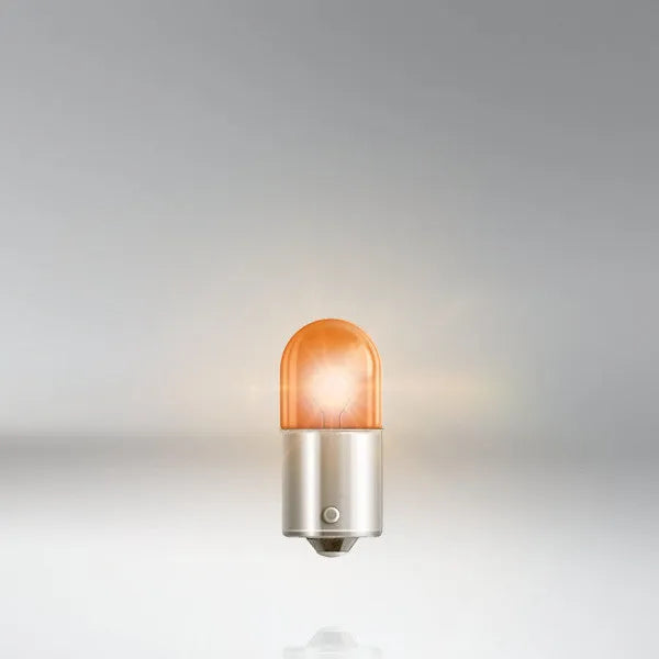 Osram lemputė, RY10W, 10W, BA15s, oranžinė, 5009 - Oranžinė lemputė su metaliniu pagrindu