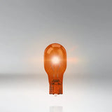 Osram lemputė, WY16W, 16W, W2,1x9,5d, oranžinė, 921NA - šviečianti oranžinė lemputė su detalėmis
