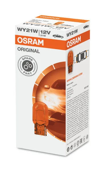 Osram lemputė, WY21W, 21W, W3x16d, oranžinis, 7504