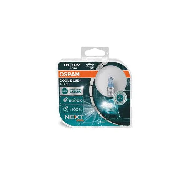 Osram lemputės, H1, COOL BLUE Intense, NextGen, 5000K 55W 64150CB