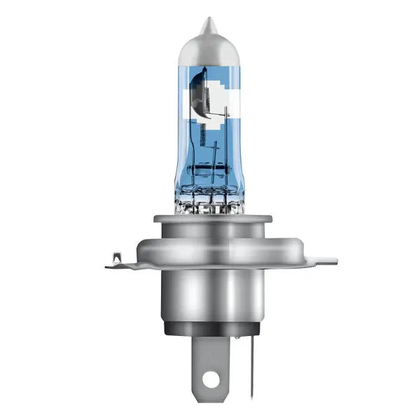 Osram lemputės Night Breaker Laser,+150%, H4, 60/55W, DUO O64193NL - Mėlynas stiklas su baltu logotipu