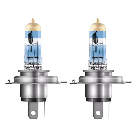 Osram lemputės Night Breaker Laser,+220%, H4, 60/55W, DUO 64193NB2 - Du priekiniai žibintai su mėlynu atspalviu