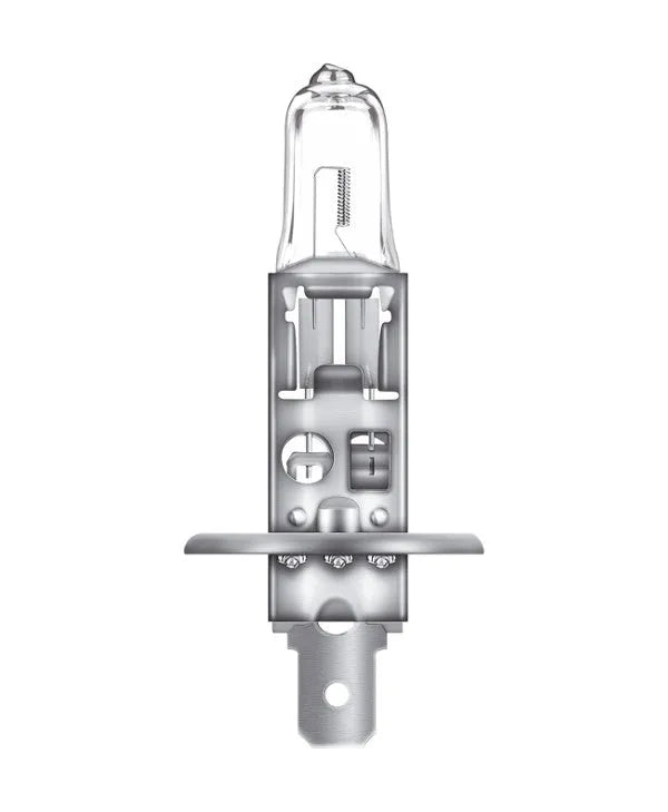 Osram lemputės SILVER +100%, H1, 55W 64150NBS - vidinis lemputės mechanizmas iš arti