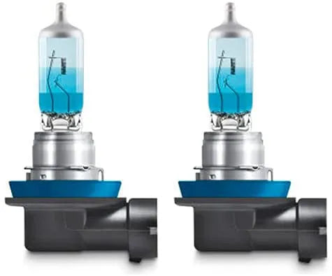 Osram lemputės,H11, Cool Blue® Intense NextGeneration, 5000K, 55W - Dvi lemputės su mėlynu stiklu