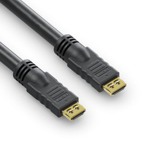 PI1000-075 HDMI kabelis - PureInstall 7.5m - Auksinės HDMI jungtys, juoda pakuotė