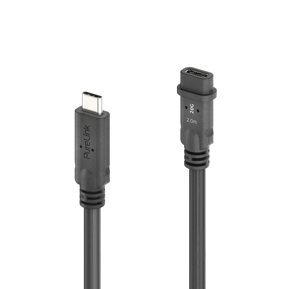 PI6630-020 USB-C į USB-C ilgintuvas, USB4 Gen2x2 20Gbps - PureInstall 2m
