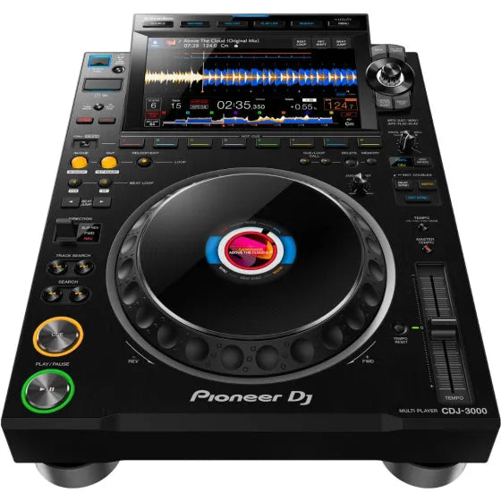PIONEER CDJ-3000, DJ grotuvas su spalvotu 9" ekranu - Spalvotas 9 colių ekranas su banguotomis linijomis
