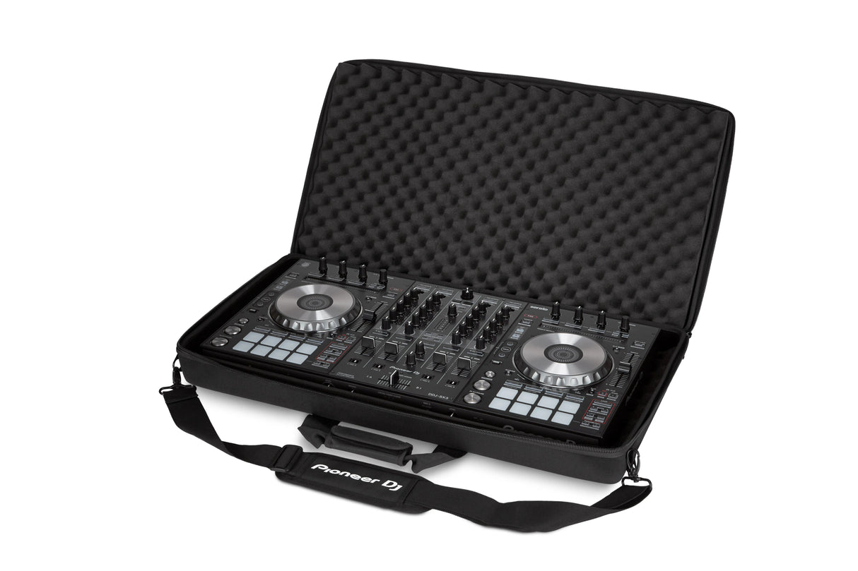 PIONEER DJC-1X, transportavimo krepšys DDJ-1000, DDJ-1000SRT, DDJ-SX, - Atidarytas dėklas su minkštu pamušalu ir pultu