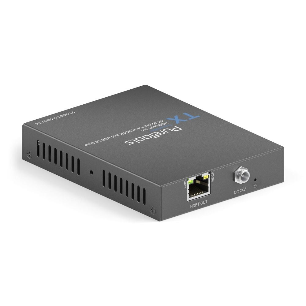 PT-HDBT-1020HU-TX PureTools - HDBaseT 3 HDMI ir USB siųstuvas - HDBaseT 3 4K (60Hz 4:4:4) HDMI ir USB2 duomenims