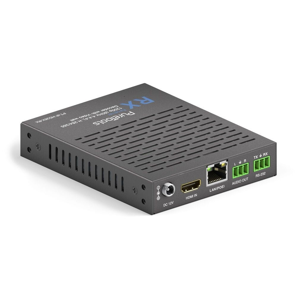 PT-IP-HD26X-RX PureTools - HDMI IP imtuvas, H.264/265 IP srauto dekoderis