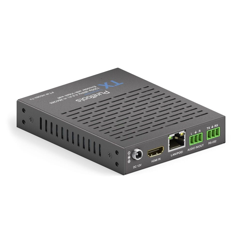 PT-IP-HD26X-TX PureTools - HDMI IP siųstuvas, H.264/265 IP srauto koduoklis - H.264/265 koduoklis 1200p (60Hz 4:4:4) su vaizdo siena