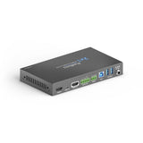 PT-PSW-21C PureTools - 2x1 telekonferencijų komutatorius su USB-C ir HDMI įėjimu bei HDMI išėjimu, 4K (60Hz 4:4:4), USB-C įkrovimas iki 40W su 2 prievadų USB centru