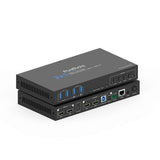 PT-SW-UH21DS-40G PureTools - 2x1 HDMI 2.1 dviejų ekranų KVM komutatorius - 40Gbps - dviejų ekranų, keturi USB, greitas perjungimas HDMI / USB-C + 100W PD