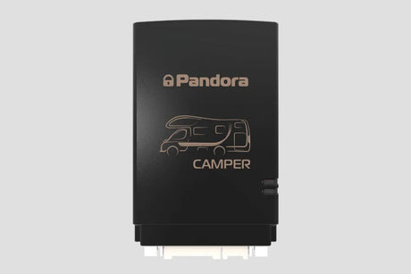 Pandora CAMPER V3, apsaugos sistema kemperiams - Šoninis vaizdas su jungtimis apačioje